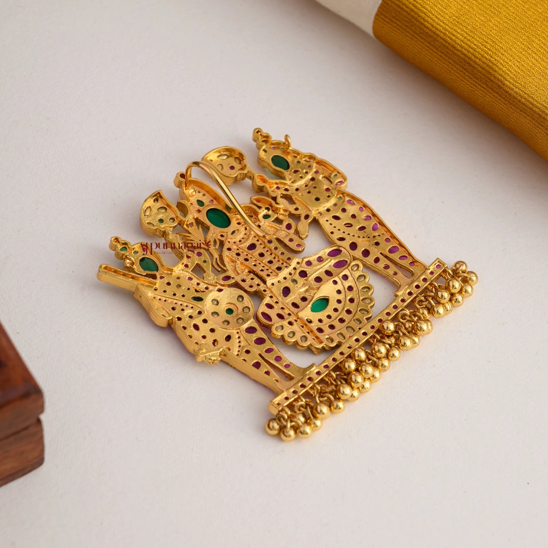 Goddess Lalithambigai Kemp Pendant