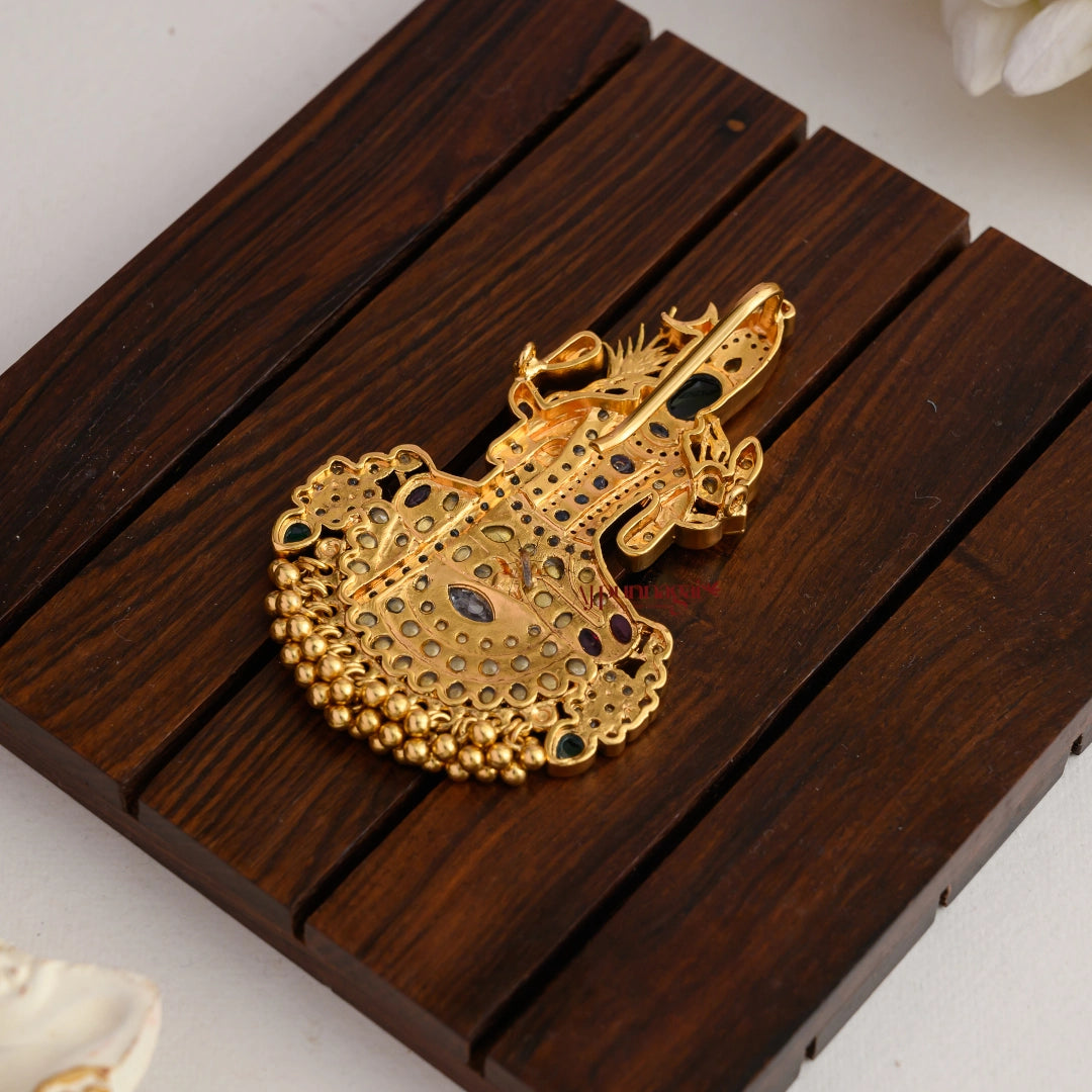 Kemp Goddess Kamakshi Pendant - White