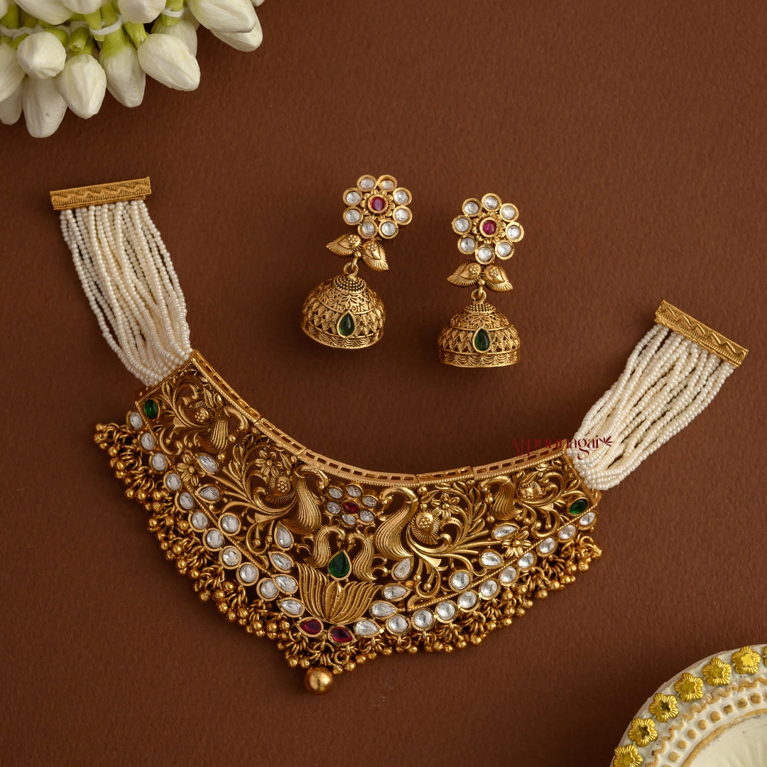 Elegant Peacock Bridal Choker