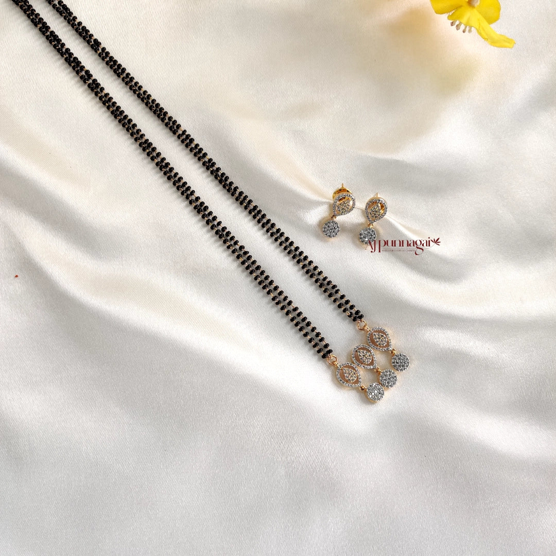 Cute zircon stone Mangalsutra Chain