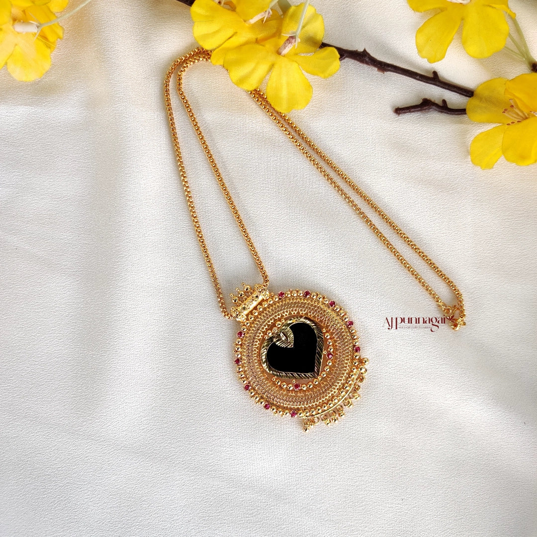 Heart Palakka Kerala Style Pendant Chain
