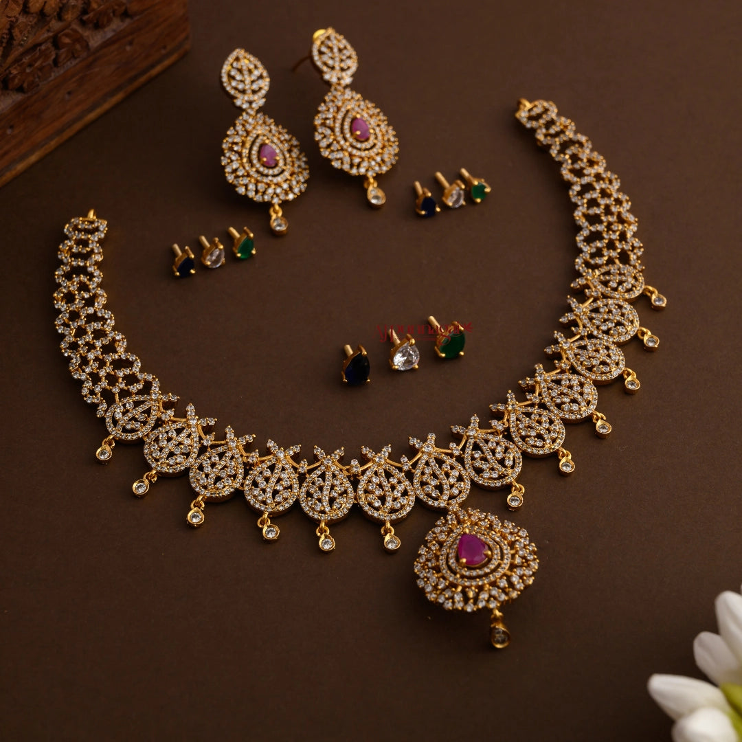 Sparkling AD Interchangeable Necklace