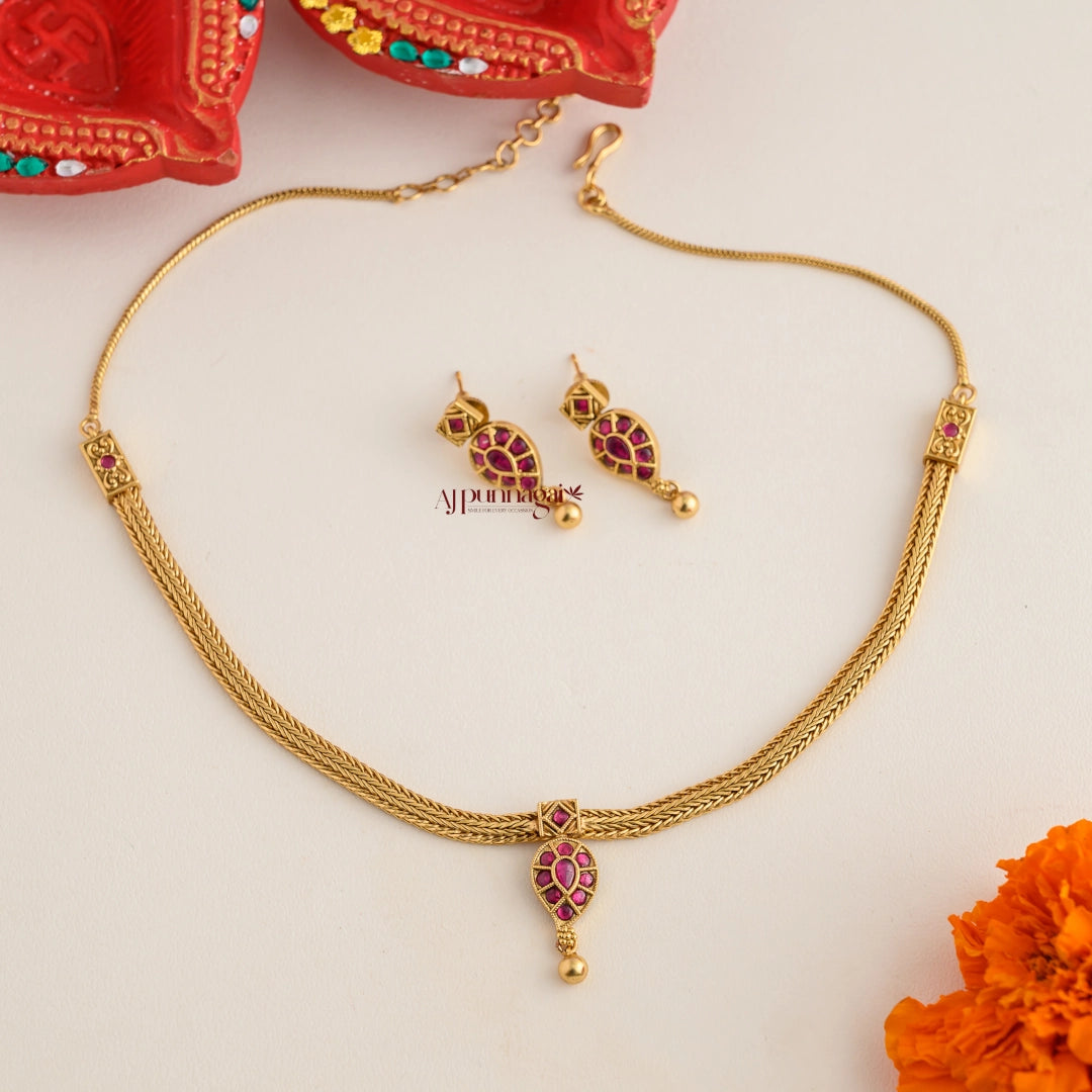 Kemp Mango Gold Look Alike Attigai Ruby – AJ Punnagai