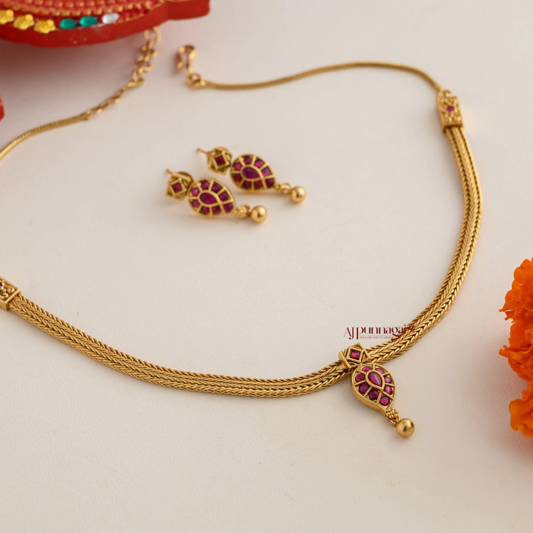 Kemp Mango Gold Look Alike Attigai - Ruby