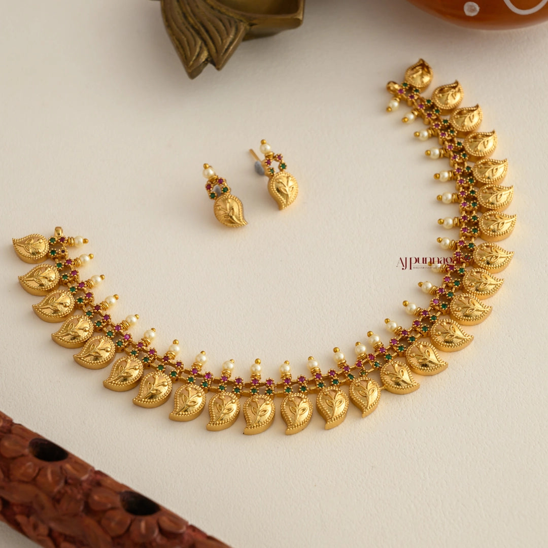 Premium Matt Mango Necklace