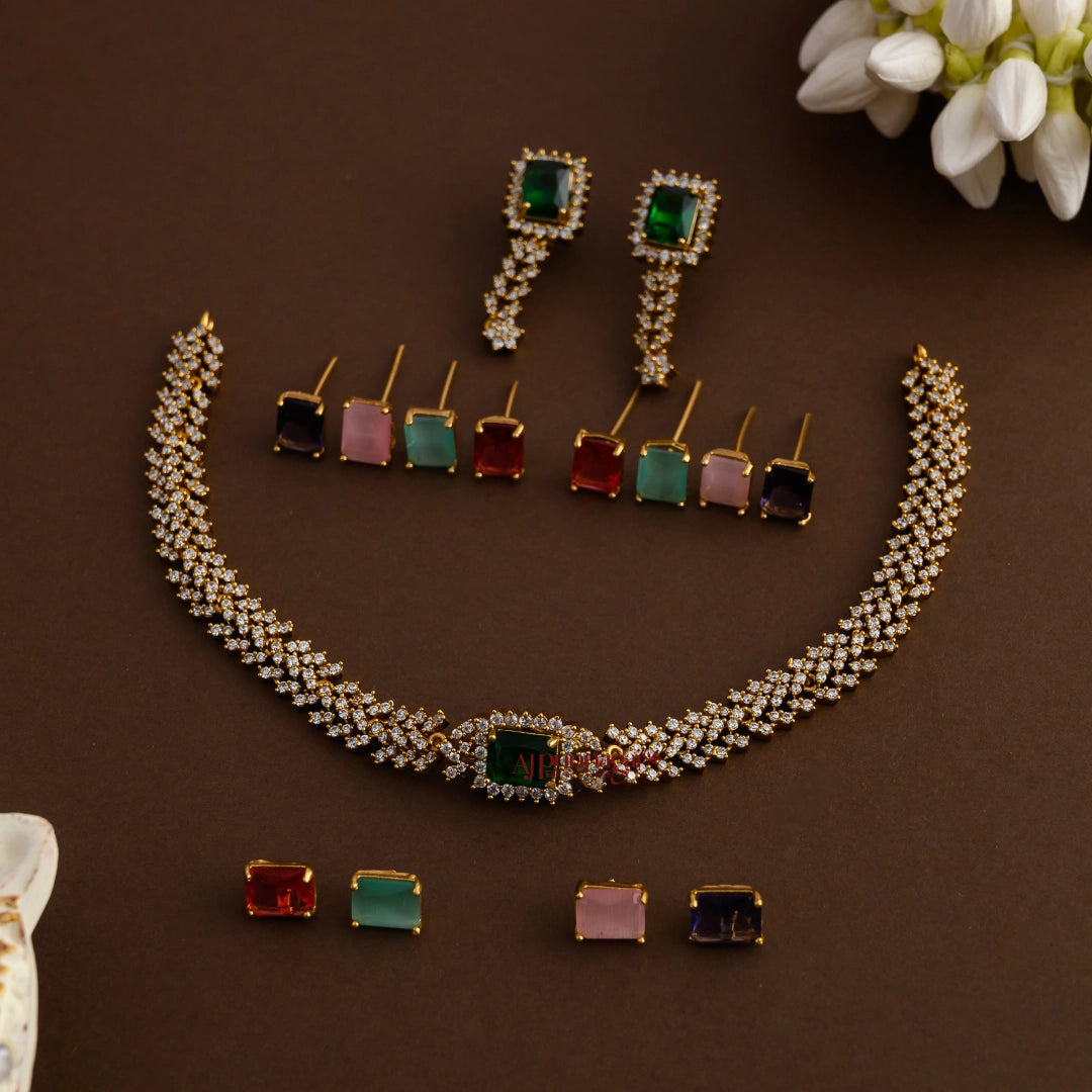 Dazzling Interchangeable Matt Necklace