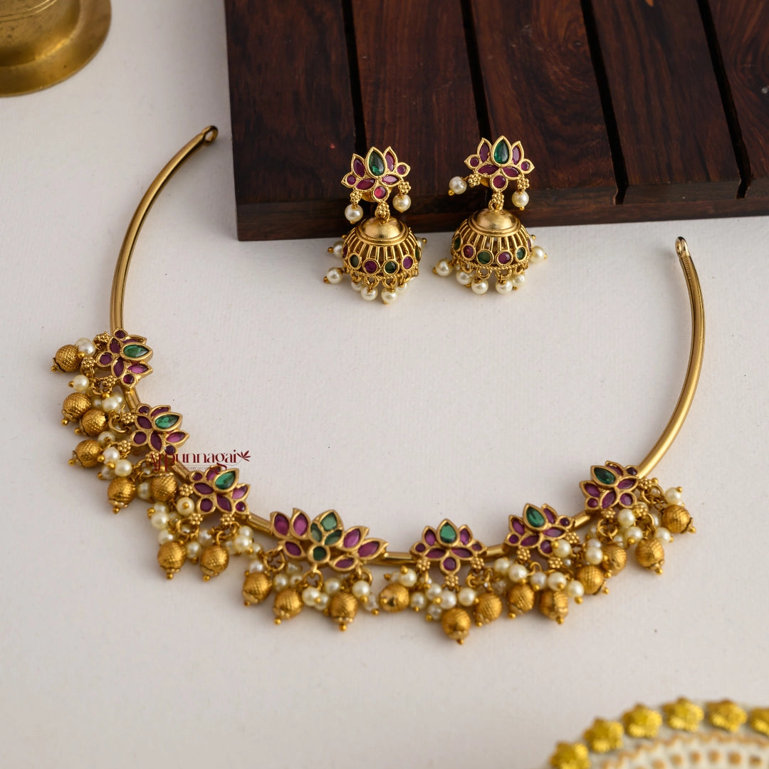 Lotus Hasli Necklace - Multi