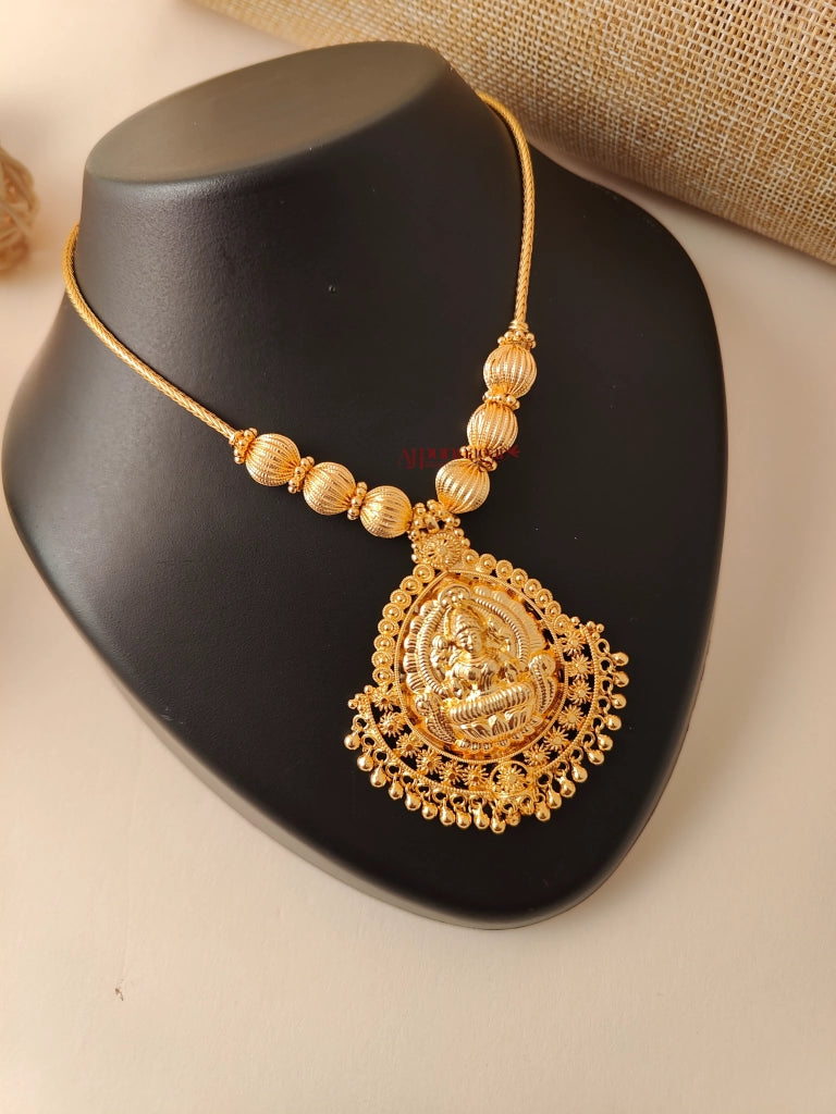Lakshmi Gold Finish Necklace