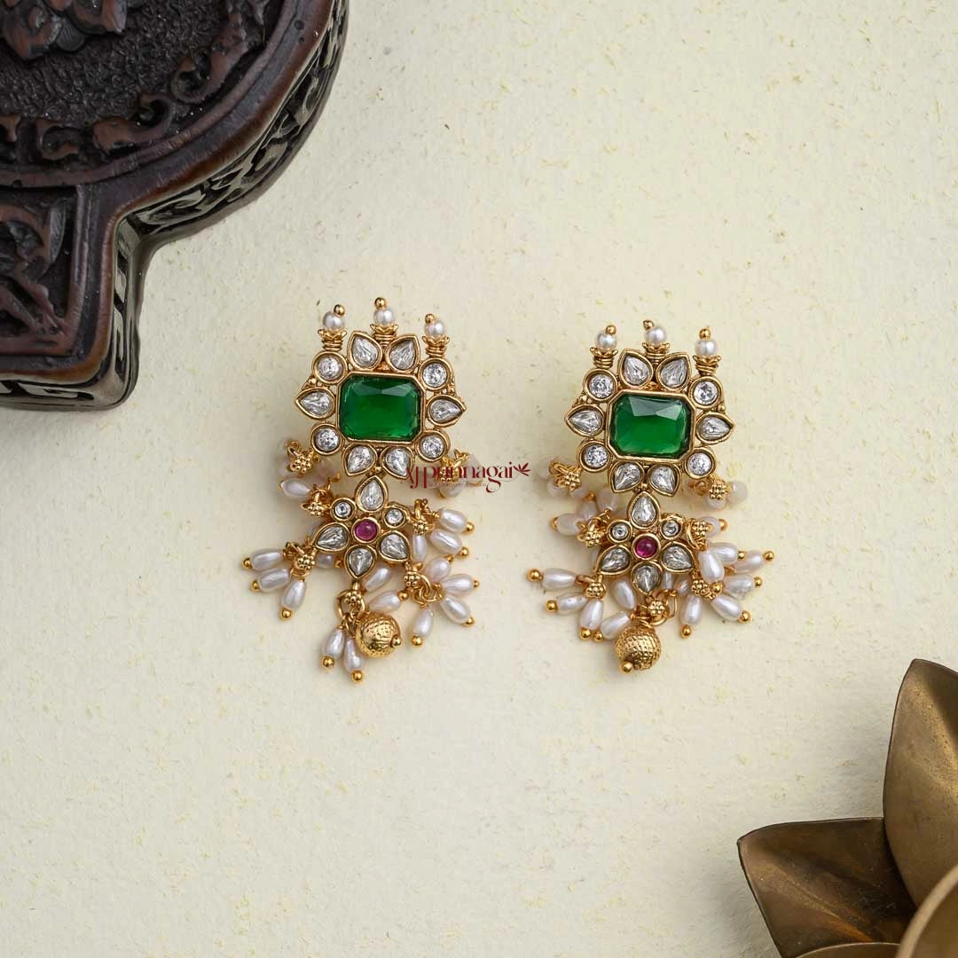 White Rice Pearl Guttapusalu Necklace