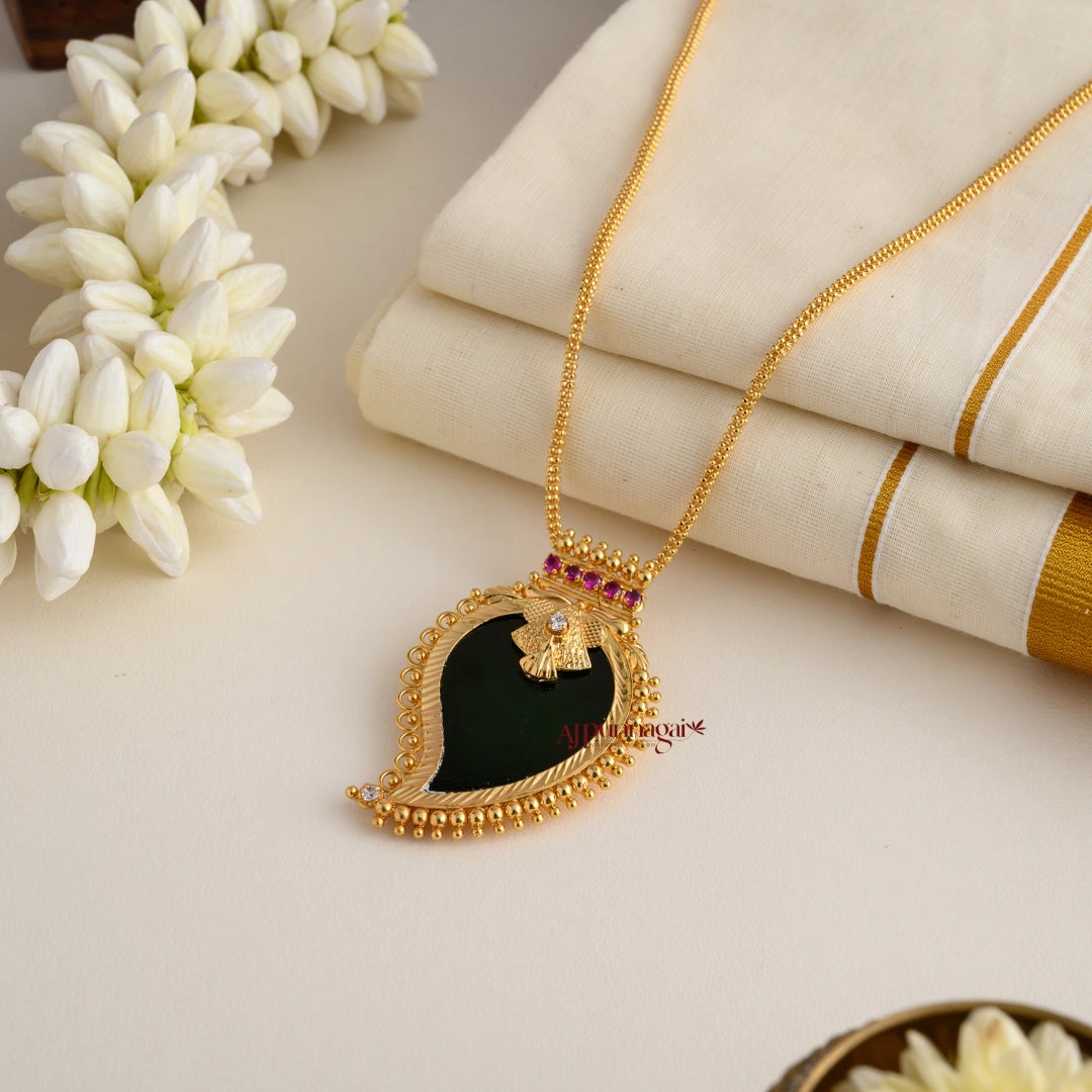Kerala Style Green Mango Palakka Pendant Chain