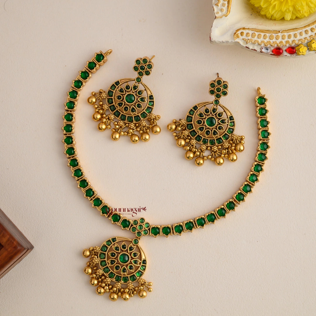 Gold Look Alike Kemp Attigai - Green
