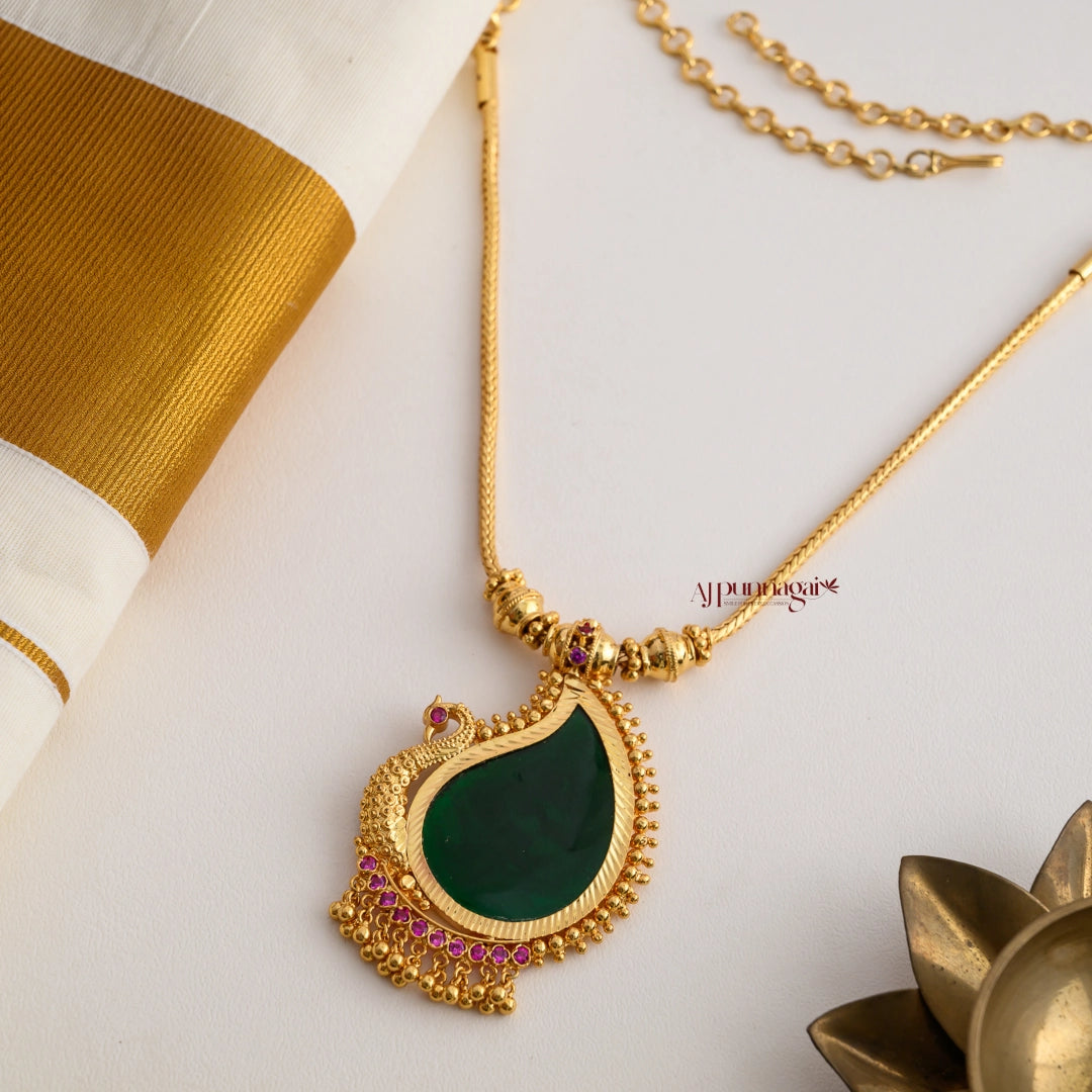 Peacock Palakka Necklace - Left