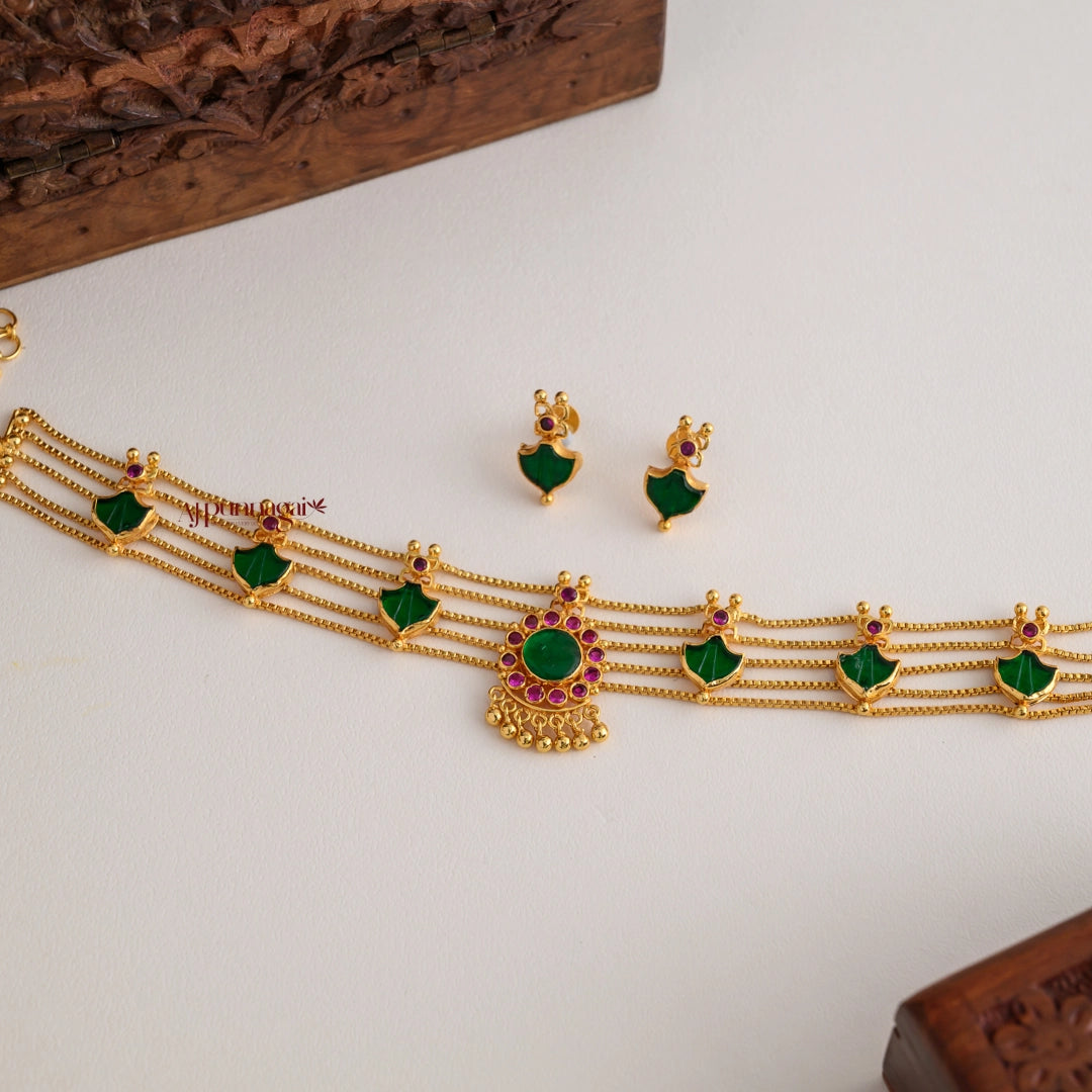 Trendy Green Palakka Choker