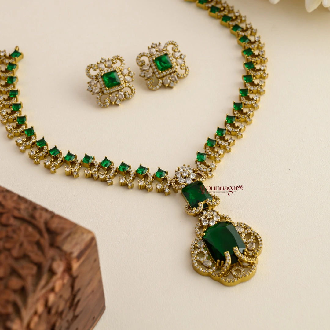 Sparkling AD Bridal Necklace