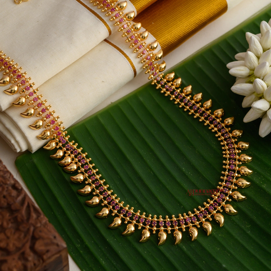Cute Gold Gold Finish Mango Haram
