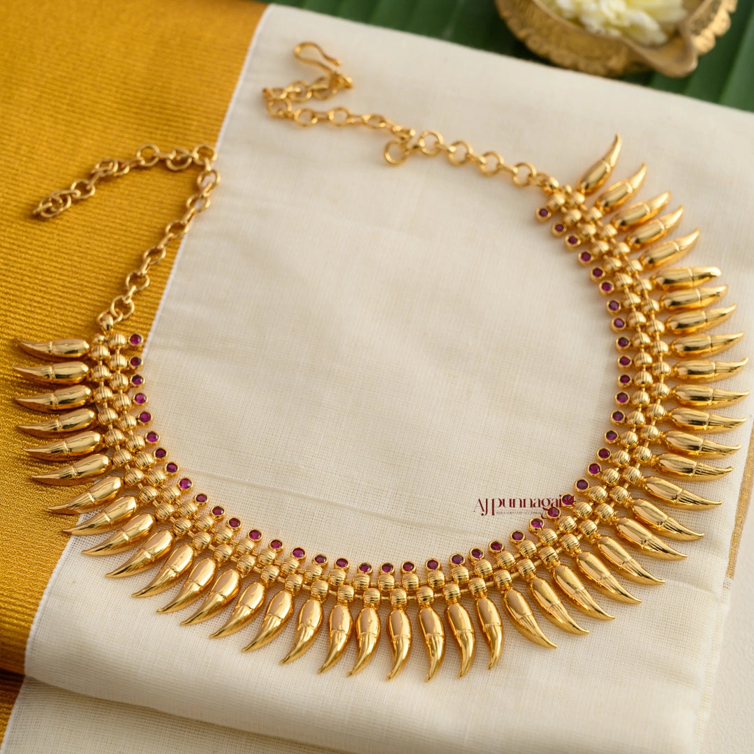 Gold Look Alike Mulla Mottu Necklace