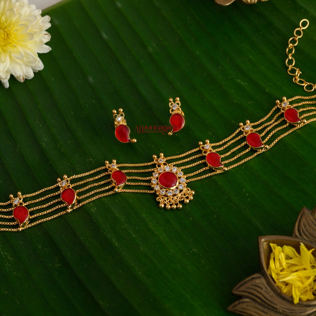 Red Mango Palakka Choker