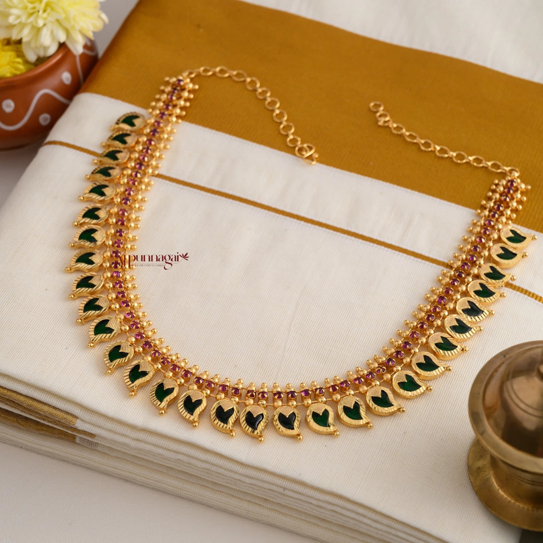 Unique Green Mango Necklace