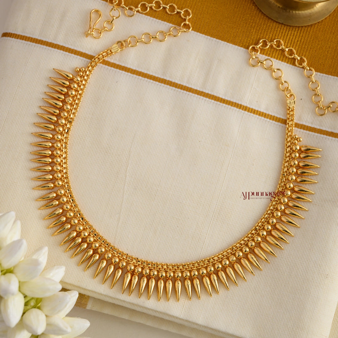 Kerala Style Mulla Mottu Necklace - Main Image