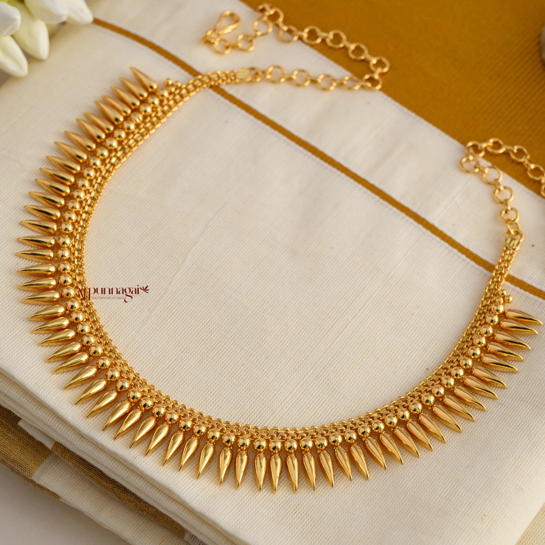 Kerala Style Mulla Mottu Necklace