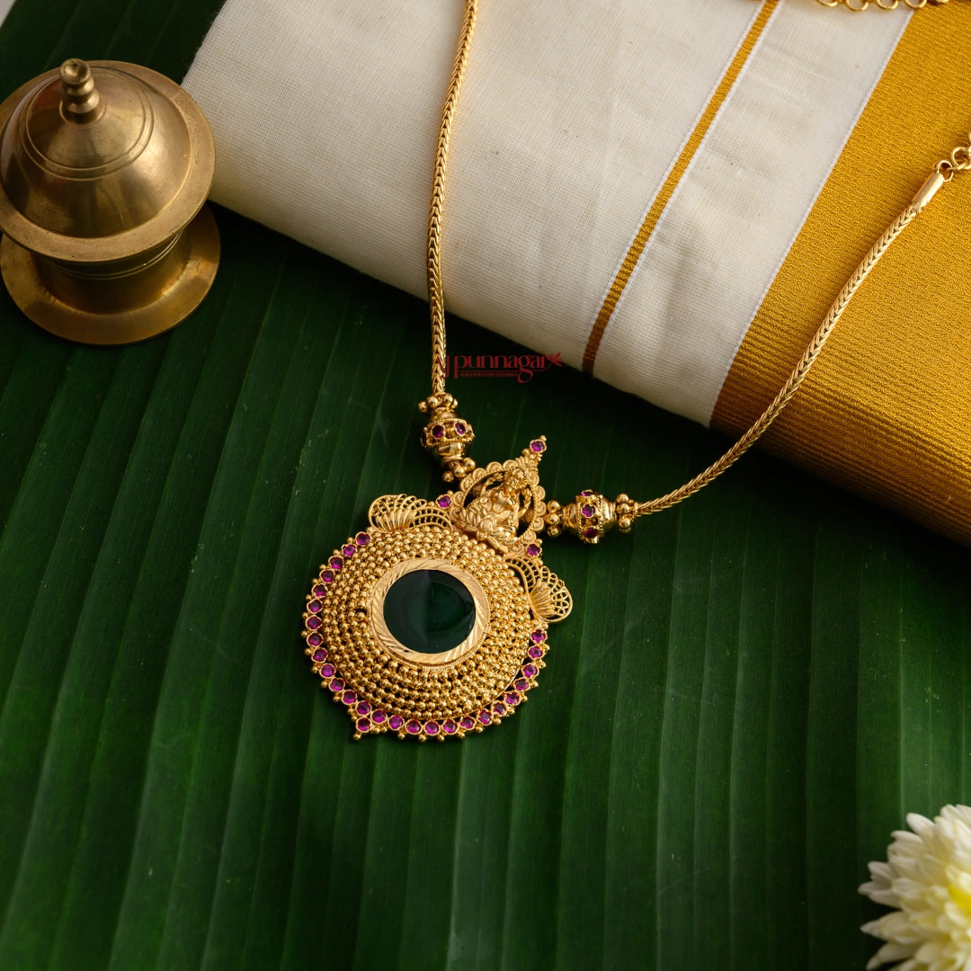Lakshmi Round Palakka Necklace