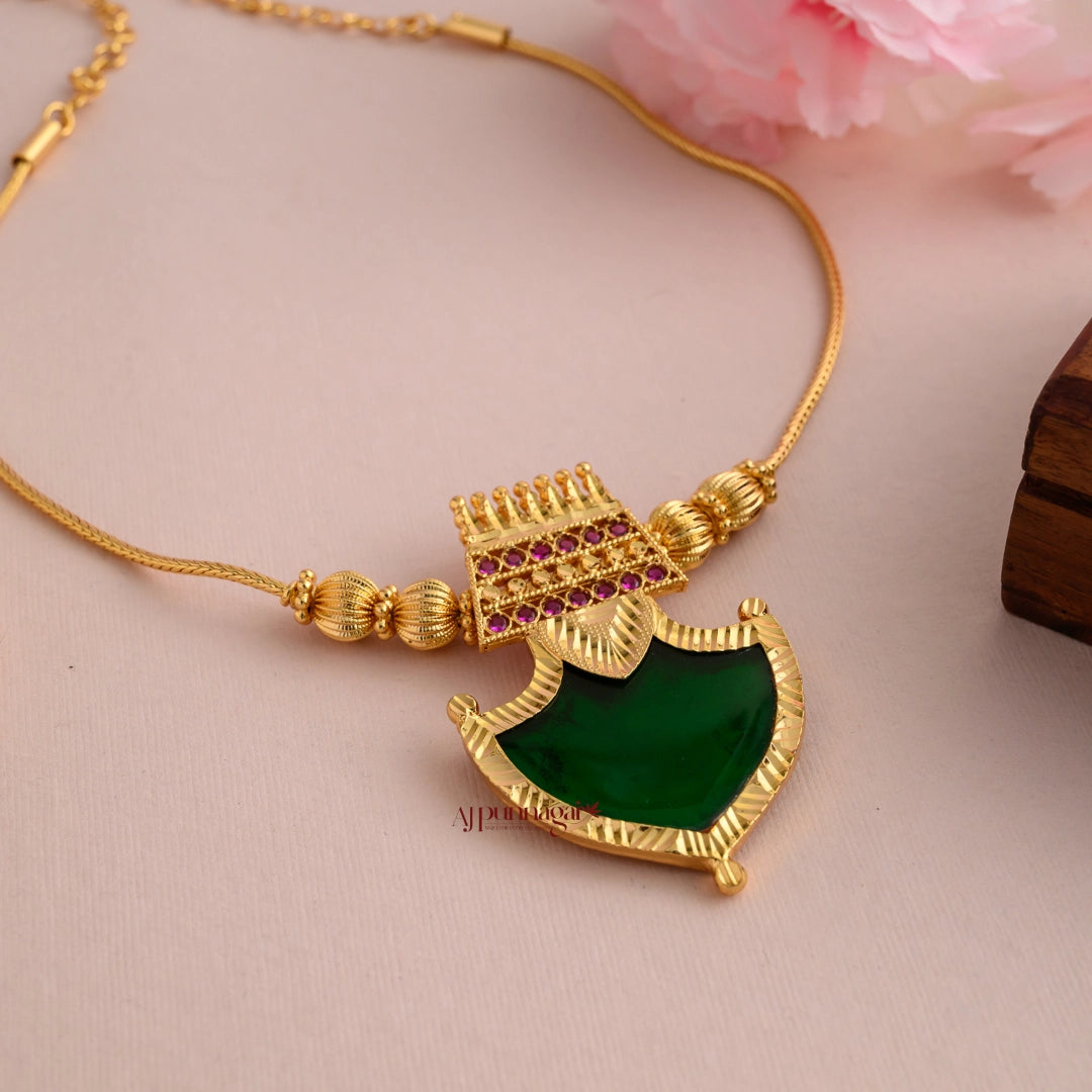 Green Palakka Kerala Traditional Necklace