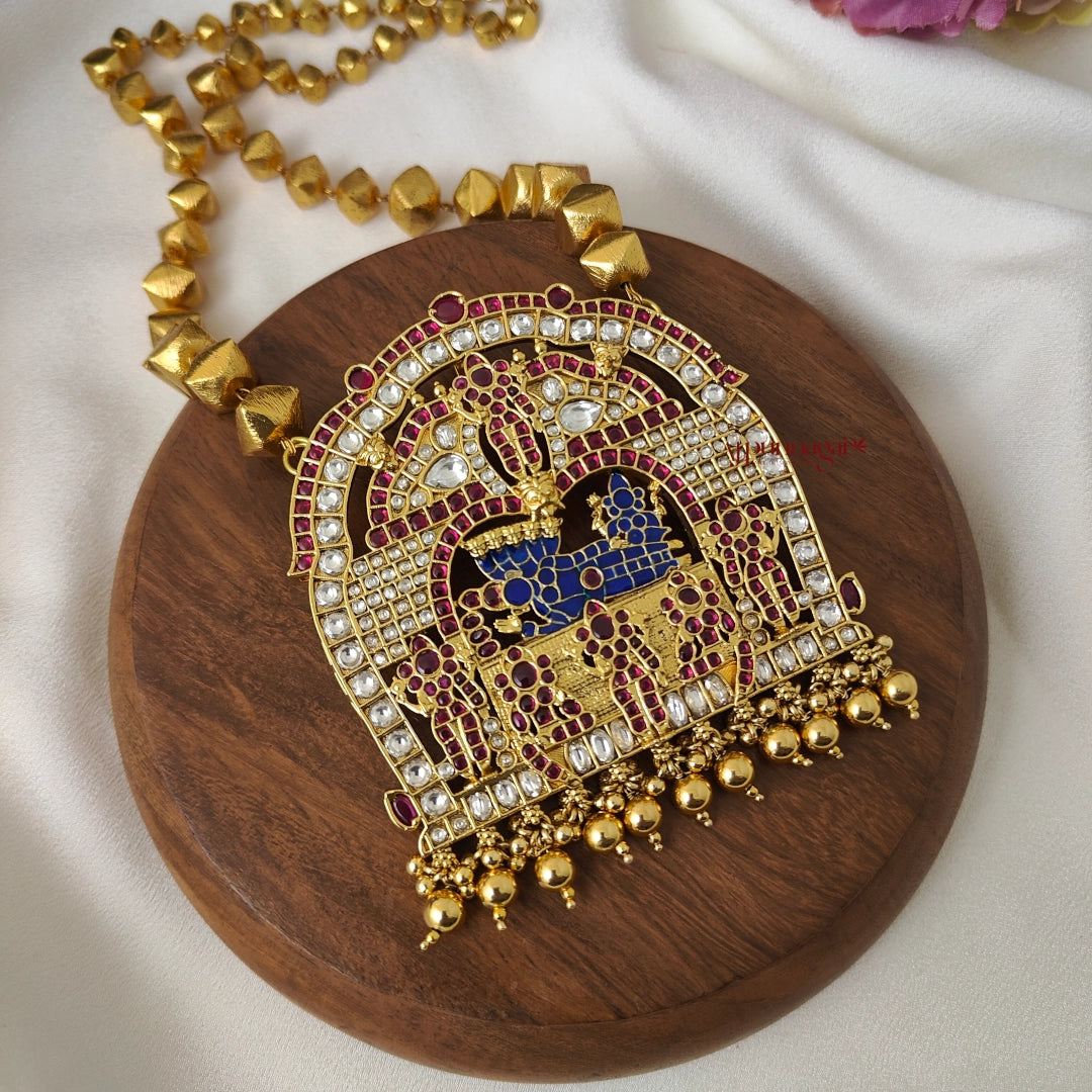 Lord Sri Ranganathar Kemp Pendant Chain
