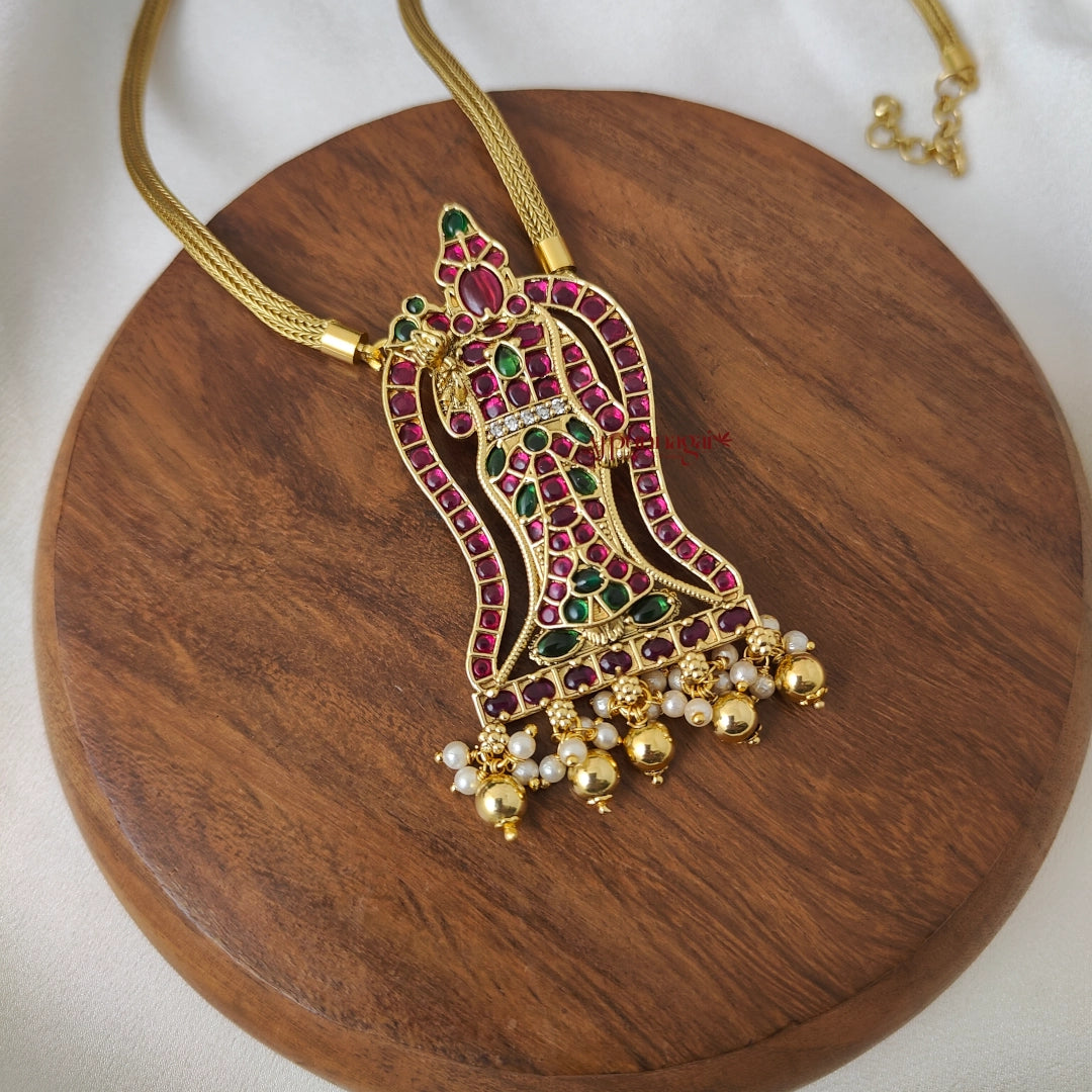 Goddess Meenakshi Kemp Pendant Chain