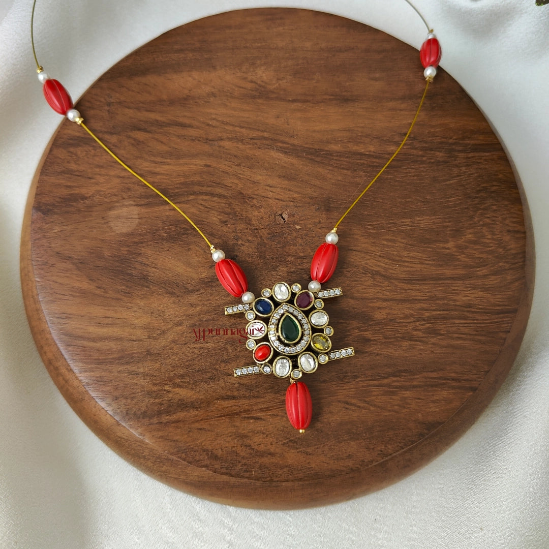 Unique Victorian Invisible Necklace - Multi