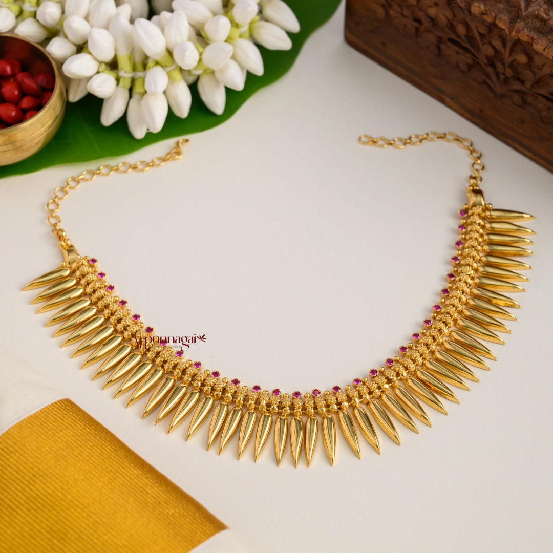 Floral With Mulla Mottu Necklace