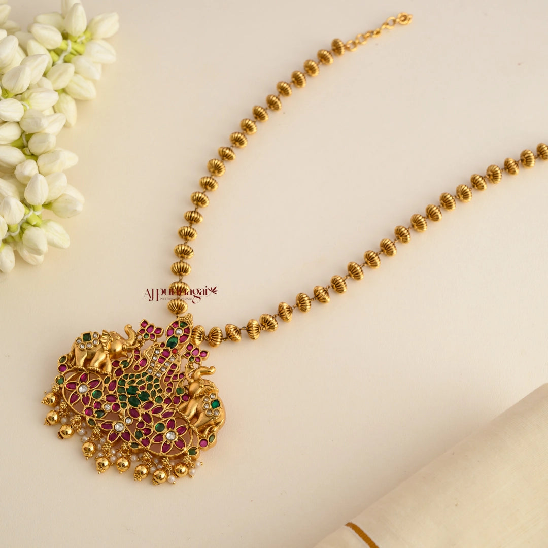 Gajalakshmi Kemp Pendant Chain