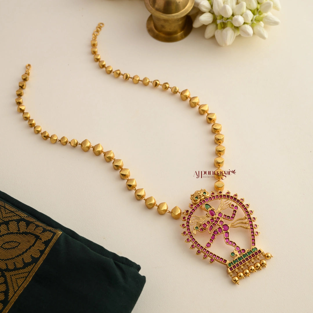 Lord Natarajar Kemp Pendant Chain