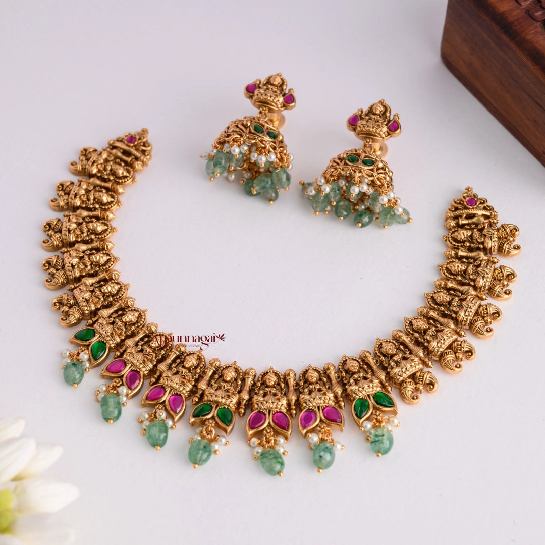 Classy Lakshmi Gold Look Alike Necklace