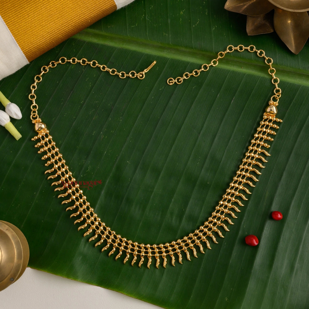 Kerala Style Gold Finish Necklace