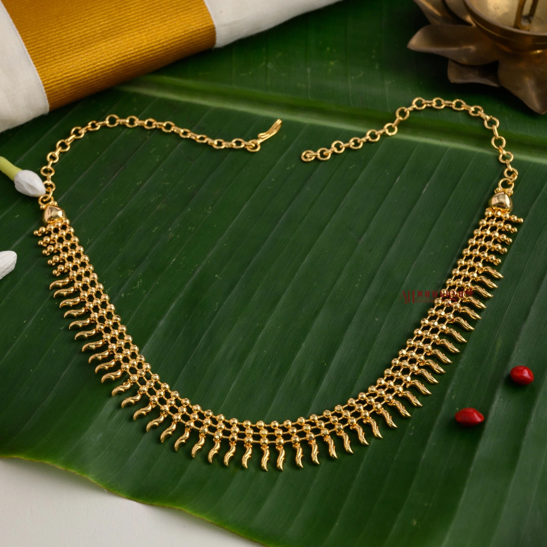 Kerala Style Gold Finish Necklace