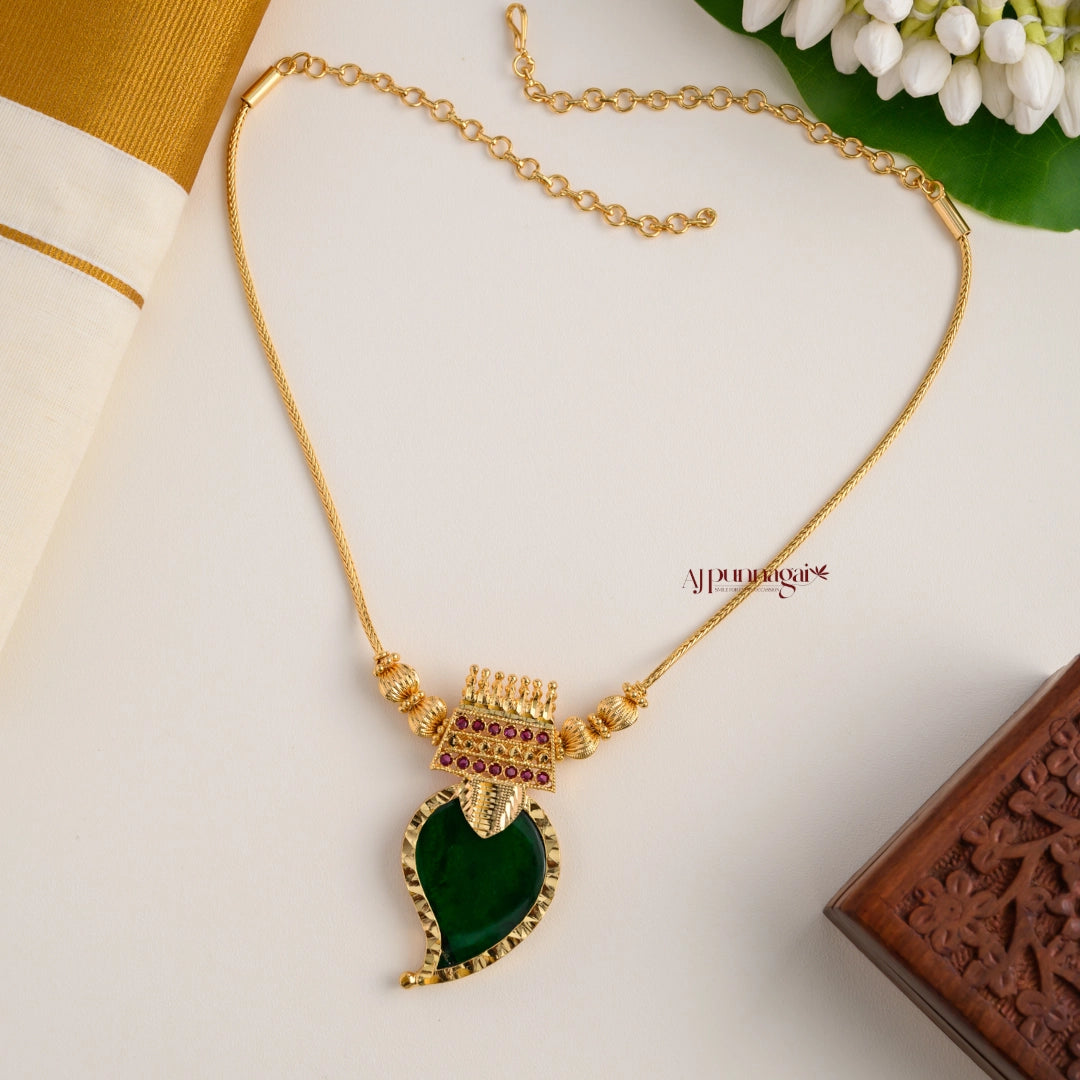 Grand Green Mango Palakka Necklace