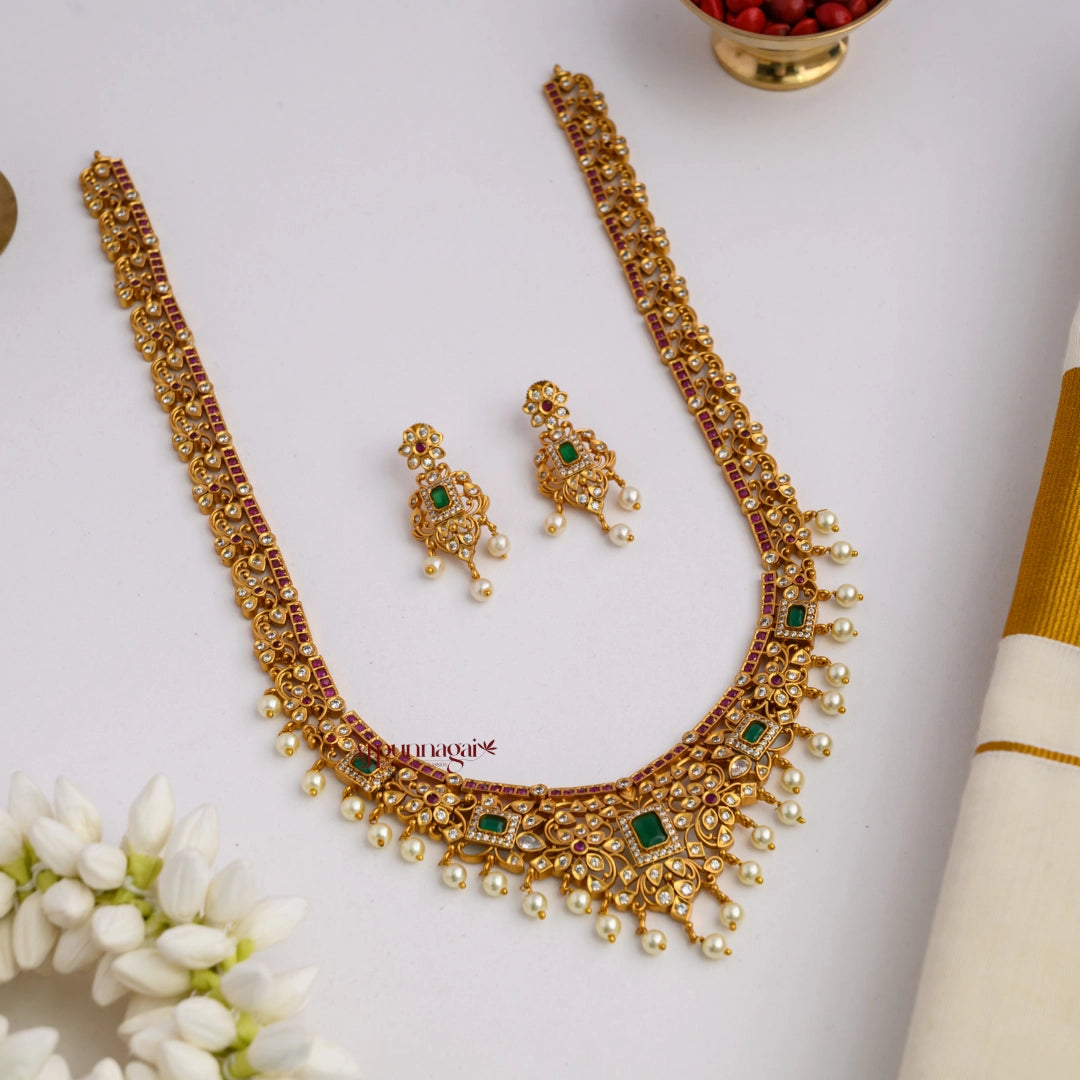 Classy Floral Matt With AD Haram