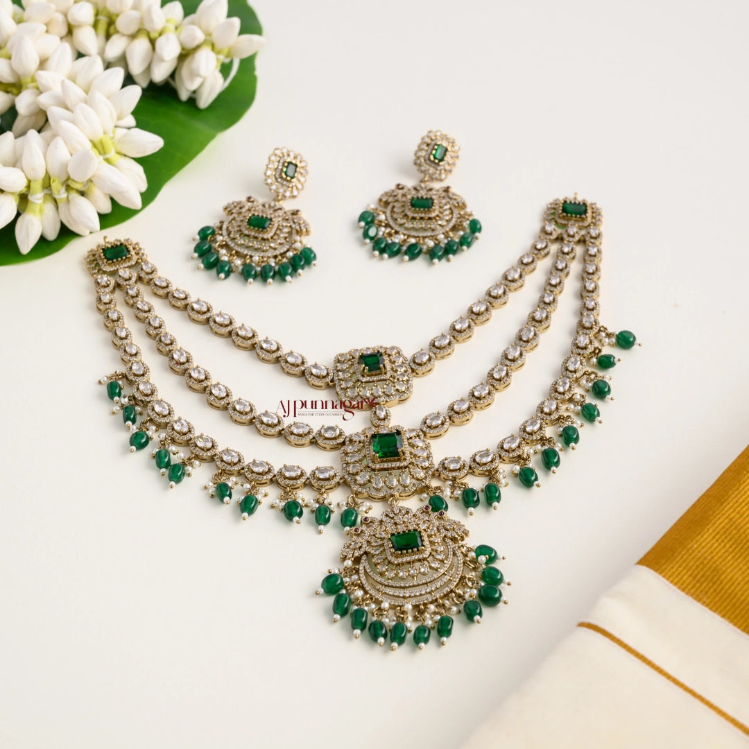 3 Layered Victorian Bridal Necklace