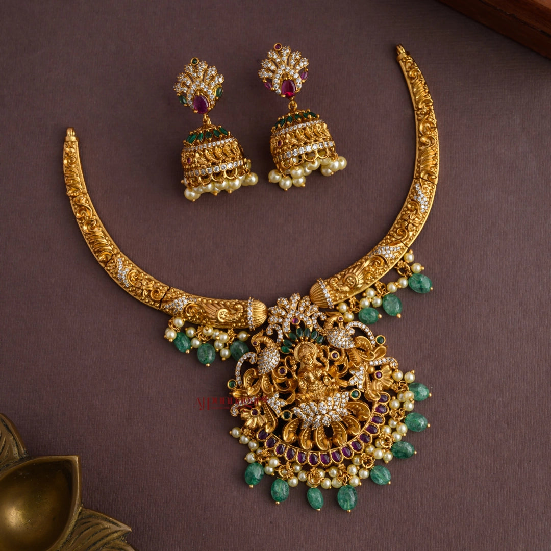 Gorgeous Fine Crafted Lakshmi Hasli Necklace