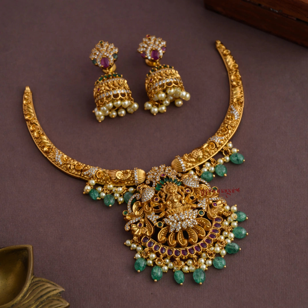 Gorgeous Fine Crafted Lakshmi Hasli Necklace