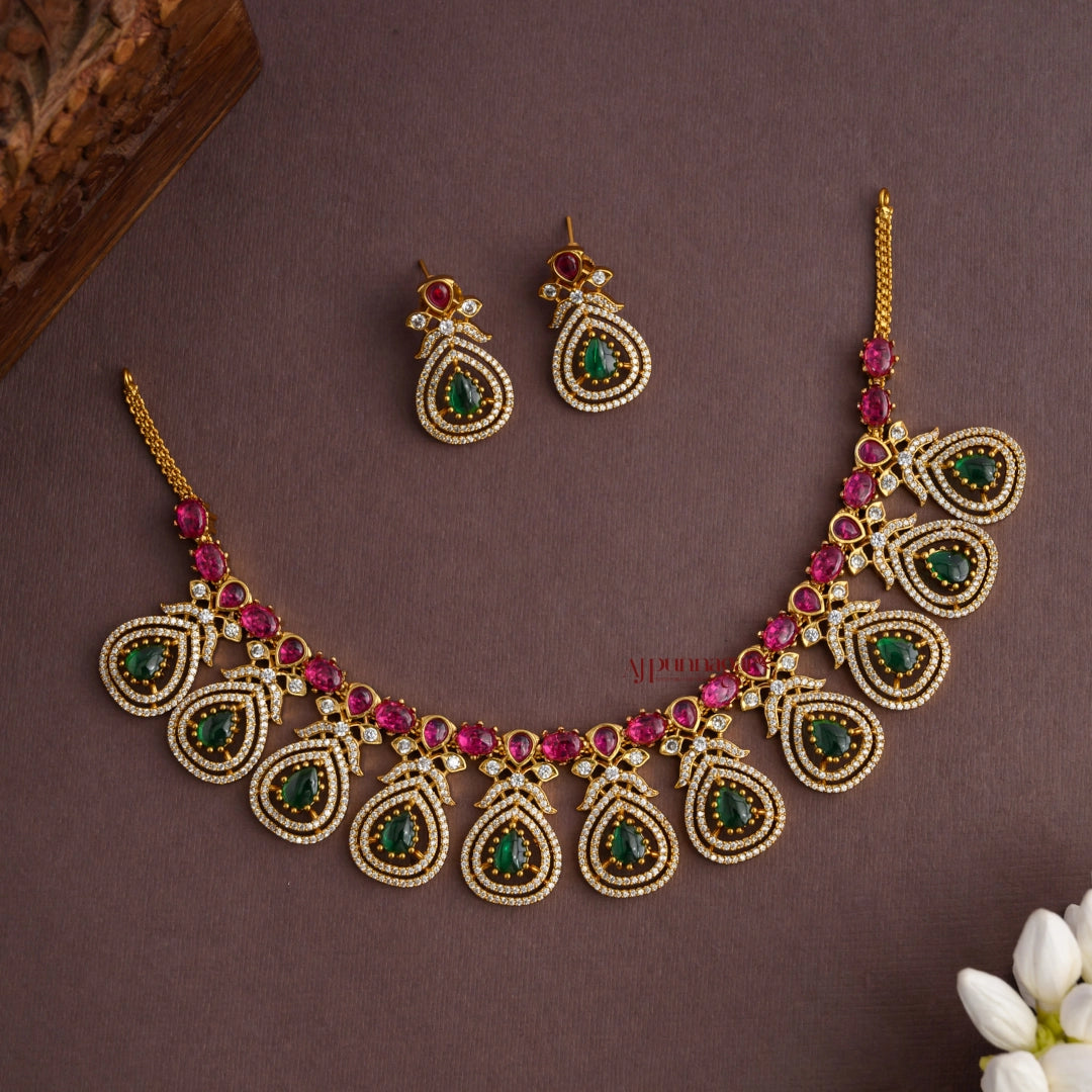 Sparkling AD Bridal Necklace