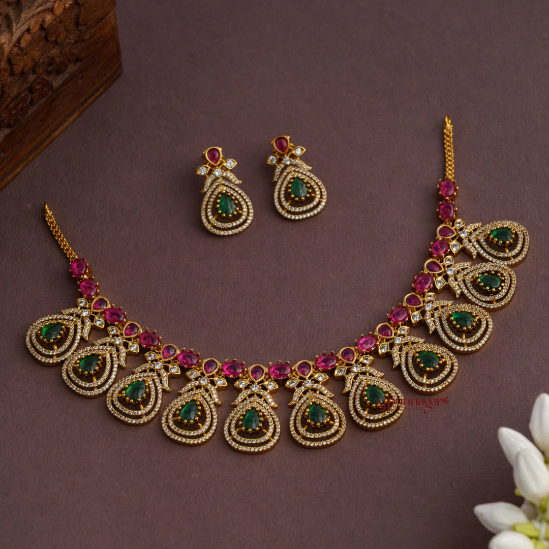 Sparkling AD Bridal Necklace