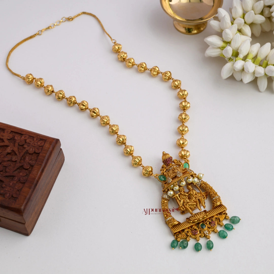 Divine Look Radha Krishna Pendant Chain