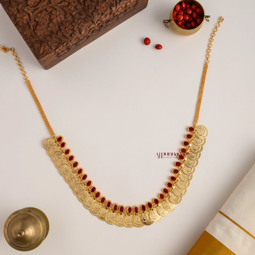 Royal Look Lakshmi Coin Necklace