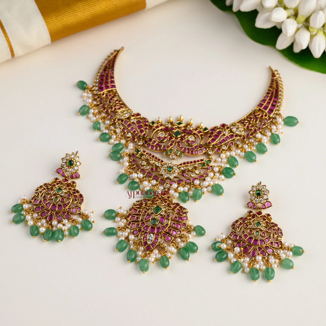 Floral Kemp Bridal Grand Necklace