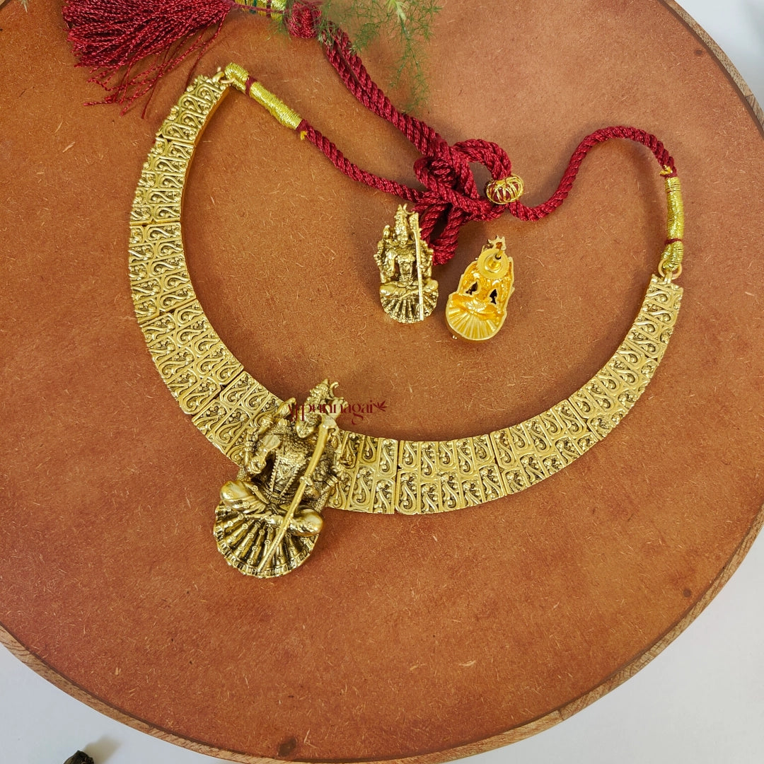 Nakshi Kanchi Kamachi Antique Necklace