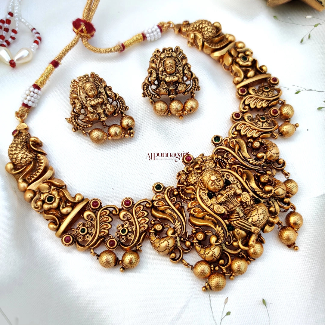 Gold look alike Lakshmi Necklace