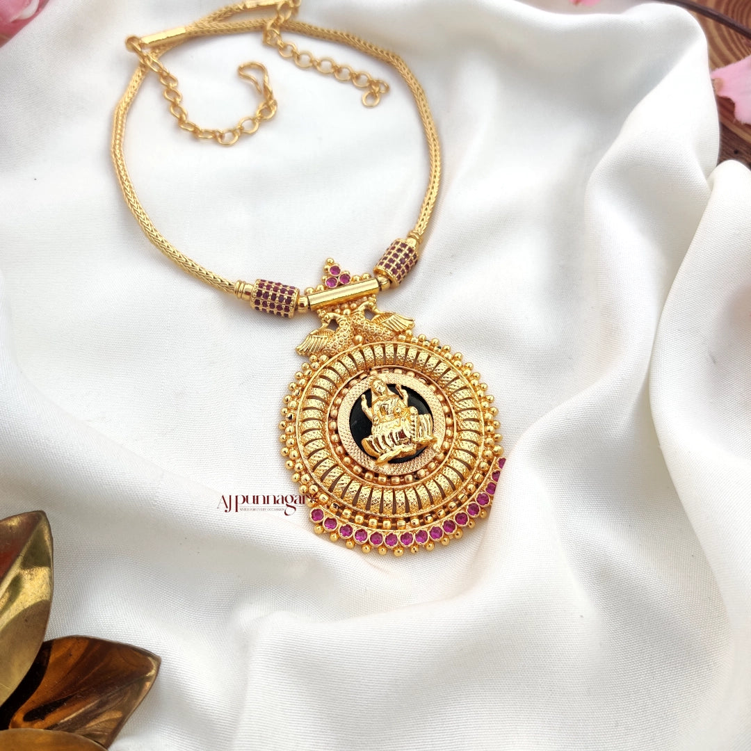 Classy Traditional Lakshmi Pendant Necklace