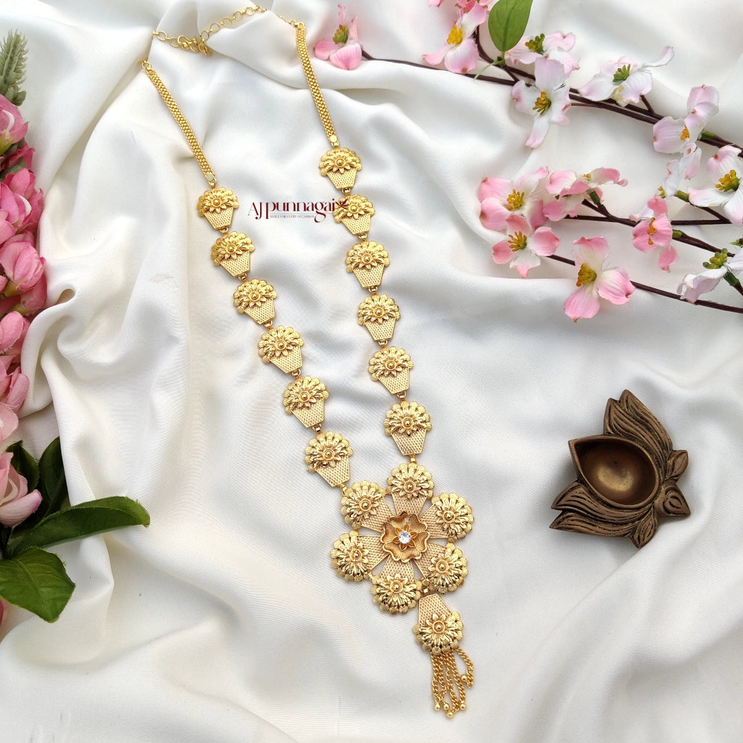 Stunning Gold look Floral Design Haram