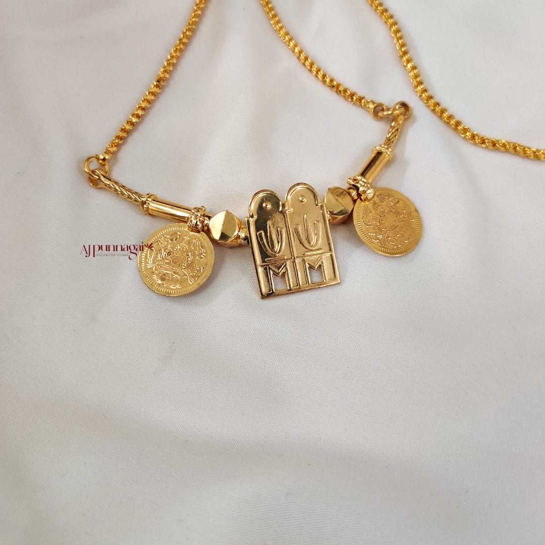 Traditional Vishnu Lakshmi coin Thirumangalyam with Rope Chain